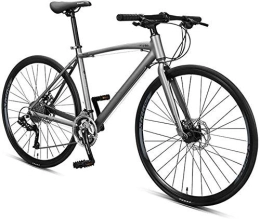 AYHa Bike AYHa 30 Speed Road Bike, Adult Commuter Bike, Lightweight Aluminium Road Bicycle, 700 * 25C Wheels, Racing Bicycle with Dual Disc Brake, Grey