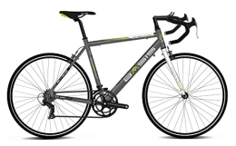 Basis Bikes Road Bike Basis Phantom Unisex ALLOY Road Bike, 700c Wheel, 14 Speed - Gloss Grey / Lime / White