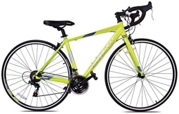 NOLOGO Bike Bicycle Road Bike, 21 Speed Adult Road Bicycle, Double V Brake 700C Wheels Racing Bicycle, Lightweight Aluminium Men Women Road Bike, Black Red (Color : Yellow)