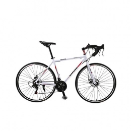 NOLOGO Road Bike Bicycle, the bicycle shift, double disc racing, road bike, bicycle student (Color : 27speed white Red)