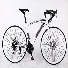 CDPC Bike Bicycles, Curved Handlebar Urban Road Racing, 21-speed Dual-disc Bicycles, Suitable For Students, Office Workers, Outdoor, Etc, (Color : White)