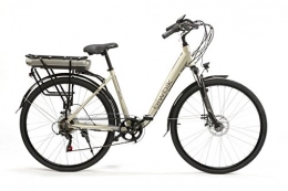 BIWBIK Road Bike BIWBIK Electric Bicycle Mod. Malmo 28Battery 37V 13Ah, champagne