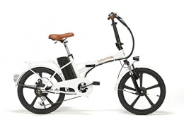 BIWBIK Road Bike BIWBIK Folding Electric Bike Mod. Book Sport Lithium Ion Battery 36 V 12 Ah, SPORT BLANC 12AH