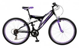 BOSS Road Bike BOSS Women's Venom Womans Mountain Bike, Black & Purple, 26