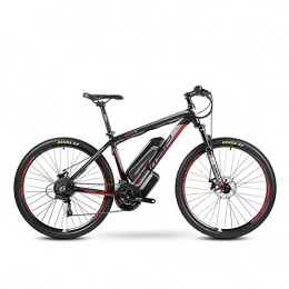 CCDD Bike CCDD Electric Mountain BikeElectric Power Bicycle 21 Speed Disc Brake 27.5 Inch 26 Inch 36V10Ah ZBL18650lithium Battery Rear Drive Mountain Bike Bicycle, Blackred-26 x17