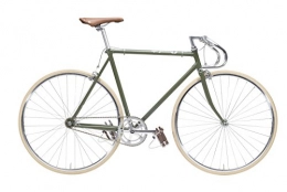 Cheetah  Cheetah Unisex Cafe Racer Fixed Gear Bicycle, Green, Size 59