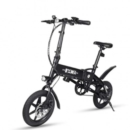 Chen0-super Folding Electric Bicycle Lightweight Aviation Aluminum City Bike Frame Single Speed Up to 25KM 240W Motor Max Mileage 20-25KM for Teenagers and Adults