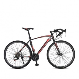 Chenbz  Chenbz Road bike mountain bike racing men's aluminum alloy adult ultra light 700c broken wind speed (Color : Red, Size : L)