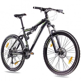 CHRISSON Road Bike CHRISSON '26inch Top Aluminium Mountain Bike Bicycle Contero with a 24Speed Deore and Swallow and 2Matte Black