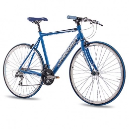 CHRISSON Road Bike CHRISSON '28ROAD FITNESS BIKE ALUMINIUM Matte Blue 2015bicycle AIRWICK with 24g Acera 56cm71.1cm (28Inches)
