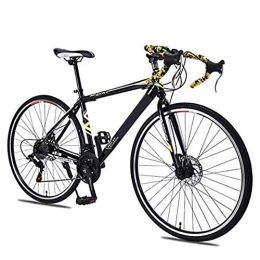 COUYY Bike COUYY 21-speed road bike mountain bike 700C disc brakes off-road road sports car high carbon steel frame speed men women city bicycle racing, a