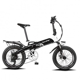 Cyrusher XF500/G660 Electric Bike 48V*10 ah 250 Watt Folding Bike 20 Inch 7 Speeds eBike (Black white)