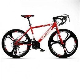 DGAGD Road Bike DGAGD Variable speed dead fly bicycle 27-speed adult lightweight road racing live fly bicycle three-wheel-red_24 inches