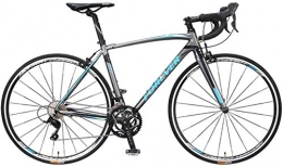 DIMPLEYA Bike DIMPLEYA Adult Road Bike, 18 Speed Ultra-Light Aluminum Alloy Frame Bicycle, 700 * Tires, City Utility Bike, Perfect For Road Or Dirt Trail Touring, Black, Blue