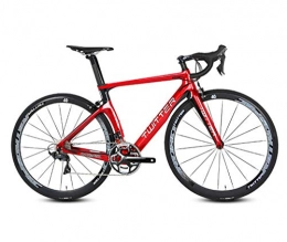 DUABOBAO Road Bike DUABOBAO Road Bike, Carbon Fiber Material / Race Grade, R8000-22 Speed Small Set Standard, Gray / Red, Sports Cycling Outdoor Family Road, Men's Girls Young Children, Red, 46CM