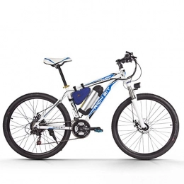 RICH BIT Bike eBike_RICHBIT 006 Electric Mountain Bike E-bike City bike Commuter Bicycle Cycling with 36V 10.4AH Removable Lithium-ion Battery (Blue)
