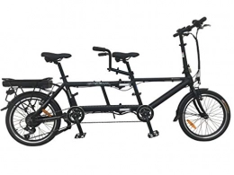 ECOSMO Ebike Electric Bicycle 20" Alloy Folding Tandem bike,250W,36V 11.6A Lithium-E20TF01BL