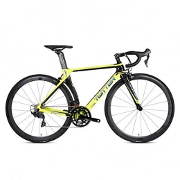 Edman Road Bike Edman Road bike, R8000 22-speed, carbon fiber frame, 700C wheels, adult male and female race bike-yellow_50cm