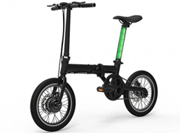 CarbonZorro Bike Electric bicycle Foldable bike 16" 36V Li-Ion Battery ACS mode LCD display Black