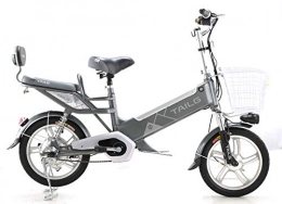 CityEbike Road Bike Electric Bike 48V 8Ah Lithium-ion Built-in Battery Electric Motor Bicycle Ebike 16 (Grey)