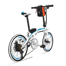 Electric Bikes Road Bike Electric Bikes Electric Bicycle 20 Inch 36V / 10AH Folding Lithium Electric Car Fashion Durable Adult Electric Car (Color : Blue, Size : 152 * 53 * 100cm)