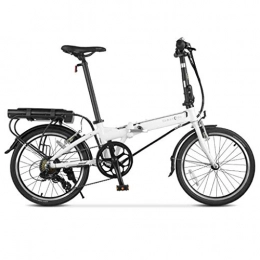 Electric Bikes Bike Electric Bikes Electric Bicycle 20Inch 7 Speed Brake Electric Mountain Bike E-bike City bike with 36V Removable Lithium Battery Charging (Color : White, Size : 150 * 30 * 108cm)