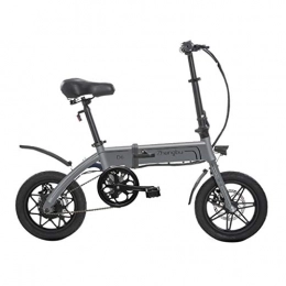 Electric Bikes Road Bike Electric Bikes Folding Electric Bicycles For Men And Women Mini Battery Car Lithium Battery Electric Car, Electric Life 50km (Color : Gray, Size : 125 * 52 * 100cm)