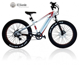 Esonic Road Bike Esonic E-my Fatbike Fat Standard 26E-Bike Pedelec / Spedelec, White, 26 inches