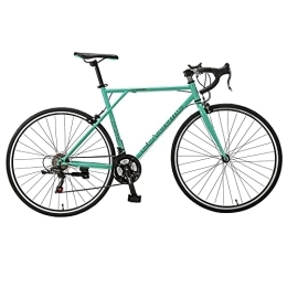 EUROBIKE Road Bike Eurobike Hybrid Road Bike HY XC560, 700C Wheels Bikes for Men, 54 Cm Frame Womens Road Bicycle, 21 Speed 700C Adult Commuter Bike (Green)