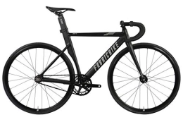 FabricBike Road Bike FabricBike AERO - Fixed Gear Bike, Single Speed Fixie Bicycle, Aluminium Frame and Carbon Fork, Wheels 28", 5 Colours, 3 Sizes, 7.95 kg (M size) (Matte Black & Grey, M-54)