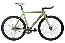 FabricBike Road Bike FabricBike Light - Fixed Gear Bike, Single Speed Fixie Bicycle, Aluminium Frame and Fork, Wheels 28", 4 Colours, 3 Sizes, 9.45 kg (M size) (Light Cayman Green, L-58cm)