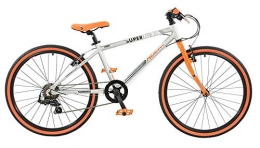 Falcon Bike Falcon. Superlite 24" Wheel Boys Kids Mountain Bike Lightweight Alloy Silver / Orange 7 Speed