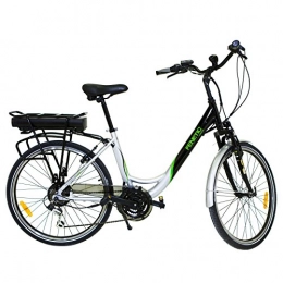 Fenetic Road Bike Fenetic Fusion deluxe step through E-bike Electric bike with Samsung battery, suspension and 18 gears