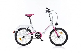 Dino Bikes Road Bike Folding Bike Aurelia 20 INch White Pink