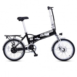 Folding Bikes Folding Electric Bicycle Lithium Battery Moped Mini Adult Battery Car For Men And Women Small Electric Car, Battery Life 35-40km (Color : Black, Size : 160 * 36 * 75cm)