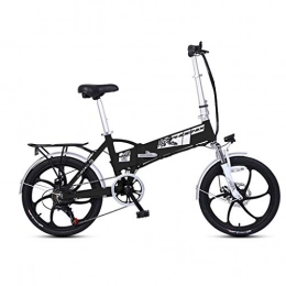 Folding Bikes Road Bike Folding Bikes Folding Electric Bicycle Lithium Battery Moped Mini Adult Battery Car For Men And Women Small Electric Car, Battery Life 40-50km (Color : Black, Size : 160 * 36 * 75cm)