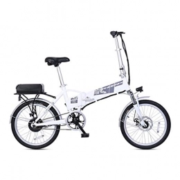 Folding Bikes Road Bike Folding Bikes Folding Electric Bicycle Lithium Battery Moped Mini Adult Battery Car For Men And Women Small Electric Car, Battery Life 80-100km (Color : White, Size : 160 * 36 * 75cm)