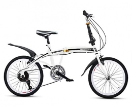 ABYYLH Road Bike Folding Bikes for Adults 20in Man Woman Mountain City Bicycles White