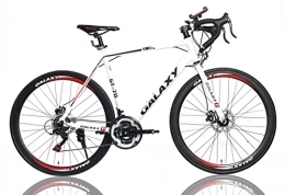 LEONX Road Bike GALAXY Adult Road Bike Light Weight Aluminum Bike Shimano 21 Speeds Mens Road Bicycle 700C Racing Bike for Men Womens (WH
