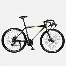GFF Bike GFF Road Bicycle, 26 Inches 21-Speed Bikes, Double Disc Brake, High Carbon Steel Frame, Road Bicycle Racing, Men's And Women Adult