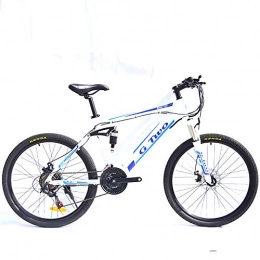 GG Road Bike GG 26" Intelligent Pedal Assist Electric Bicycle Mountain Bike, 250W / 350W Brushless Motor, 36V / 48V Invisible Lithium Battery, Aluminum Alloy Frame, Dis-brake&Hydraulic Brake(White SW, 21S 250W 36V8.7Ah)