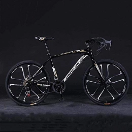 giyiohok Road Bike giyiohok Mountain Bike Road Bicycle Hard Tail Bike 26 Inch Bike Carbon Steel Adult Bike 21 / 24 / 27 / 30 Speed Bike Colourful-24 speed_Gold black and white