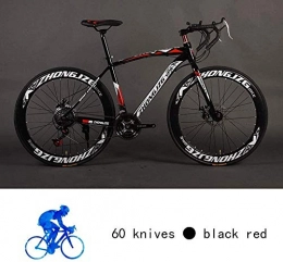 giyiohok Bike giyiohok Mountain Bike Road Bicycle Hard Tail Bike 26 Inch Bike Carbon Steel Adult Bike 21 / 24 / 27 / 30 Speed Bike Colourful Bicycle-27 speed_Black red