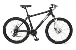 Gregster Bike Gregster Mountain Bike 26 inch for men and women in black, bicycle with aluminium frame Shimano derailleur system and disc brakes