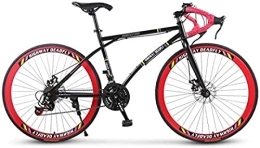 GuanLaoGe Bike GuanLaoGe Road Bicycle, 24-Speed 26 Inch Bikes, Double Disc Brake, High Carbon Steel Frame, Road Bicycle Racing, Men's And Women Adult-Only, D, Gigh End
