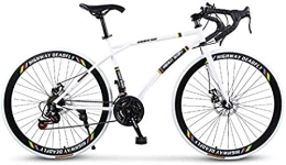 GuanLaoGe Road Bike GuanLaoGe Road Bicycle, 24-Speed 26 Inch Bikes, Double Disc Brake, High Carbon Steel Frame, Road Bicycle Racing, Men's And Women Adult-Only, H, Gigh End