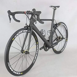 GUIO Road Bike GUIO 700C Carbon Fiber Road Bike Complete Bicycle Carbon Cycling, Shimano R7000, size 50.5cm