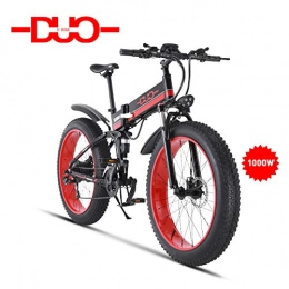 GUNAI Road Bike GUNAI Electric Bike 48V 1000W Mens Mountain Ebike 21 Speeds 26 inch Fat Tire Road Bicycle Snow Bike Pedals with Disc Brakes and Suspension Fork (Removable Lithium Battery)