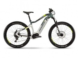 HAIBIKE Road Bike HAIBIKE Sduro Hardseven Life 8.0 Bosch 500Wh 11v Silver / Olive Green Size 40 2019 (eMTB Hardtail)