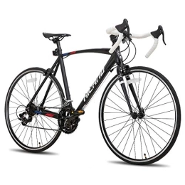 HH HILAND Bike Hiland Road Bike 14 Speed Lightweight Aluminium Frame 700C for man woman Youth Racing Bike Black 50cm frame height